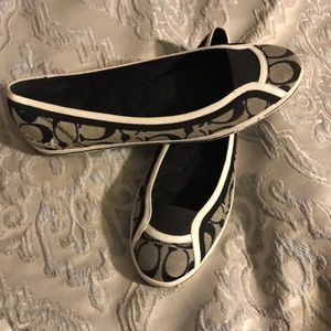 Coach Black and White Shoes